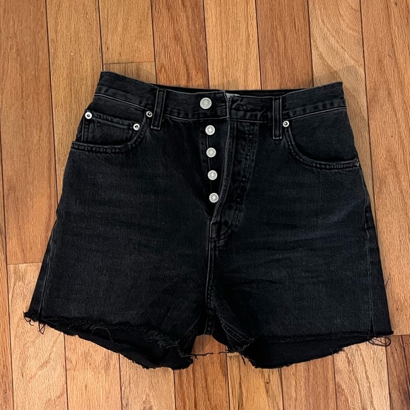 AGOLDE Black Jean Shorts